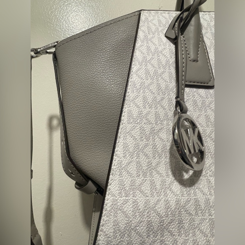 Michael Kors Gray and White Satchel - Picture 3 of 14